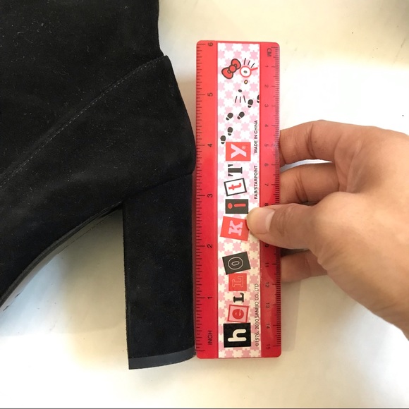 BARNEYS NEW YORK Suede Over The Knee Boots 37 1/2 - Picture 10 of 16